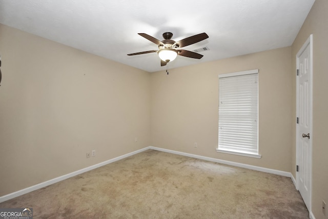 602 Pine Knoll Ct, Mcdonough, GA 30252 - unfurnished room featuring carpet flooring, baseboards, and ceiling fan