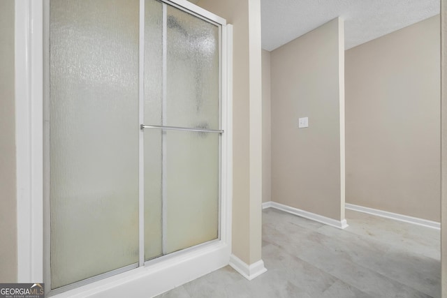 602 Pine Knoll Ct, Mcdonough, GA 30252 - full bathroom with a stall shower and baseboards