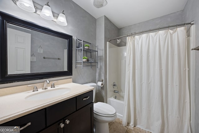 784 Crestworth Xing, Powder Springs, GA 30127 - full bath with vanity and shower / bath combo with shower curtain