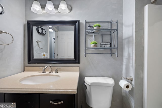 784 Crestworth Xing, Powder Springs, GA 30127 - bathroom with vanity and toilet