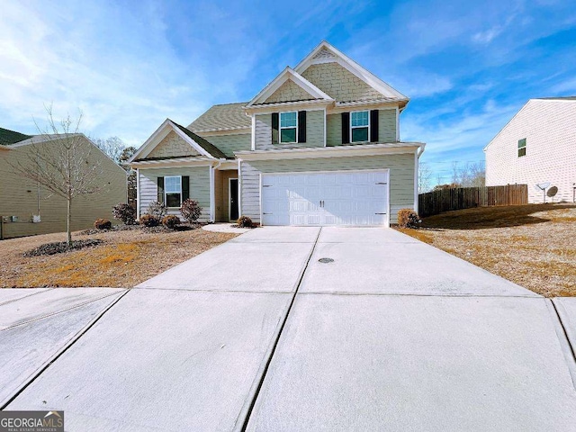 279 Darling Ln, Pendergrass, GA 30567 - view of front of property with a garage and driveway