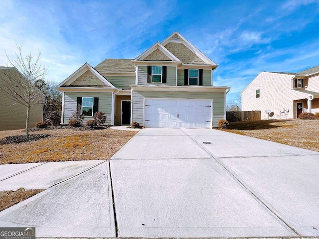 279 Darling Ln, Pendergrass, GA 30567 - view of front of property featuring an attached garage and concrete driveway