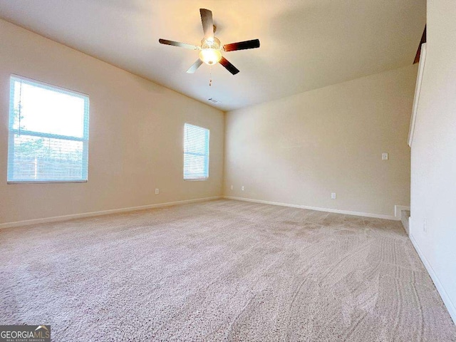 279 Darling Ln, Pendergrass, GA 30567 - empty room with light carpet and a ceiling fan