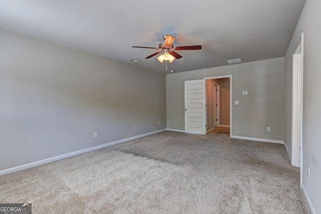 237 Cranapple Ln, Mcdonough, GA 30253 - unfurnished bedroom featuring carpet flooring, baseboards, and a ceiling fan