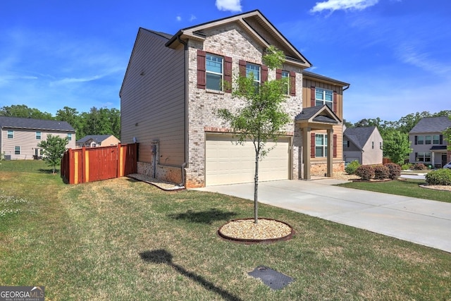 237 Cranapple Ln, Mcdonough, GA 30253 - craftsman-style house featuring an attached garage, driveway, and stone siding