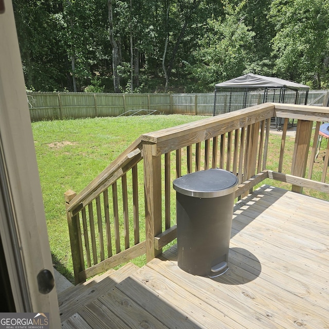 1649 Deer Creek Ln, Monroe, GA 30655 - deck featuring a fenced backyard