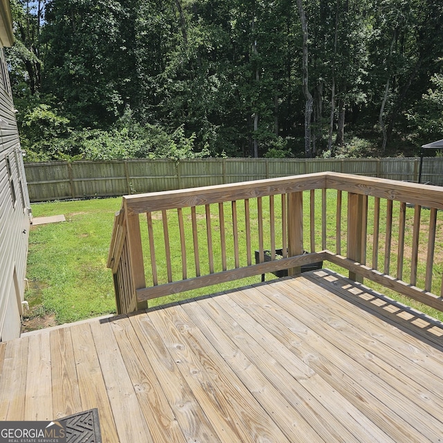 1649 Deer Creek Ln, Monroe, GA 30655 - wooden terrace featuring a fenced backyard