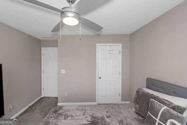 5810 Old Mill Trce, Lithonia, GA 30038 - bedroom featuring carpet floors, baseboards, and a ceiling fan