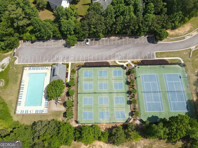 330 Bay Grove Rd, Loganville, GA 30052 - aerial view of a pool area