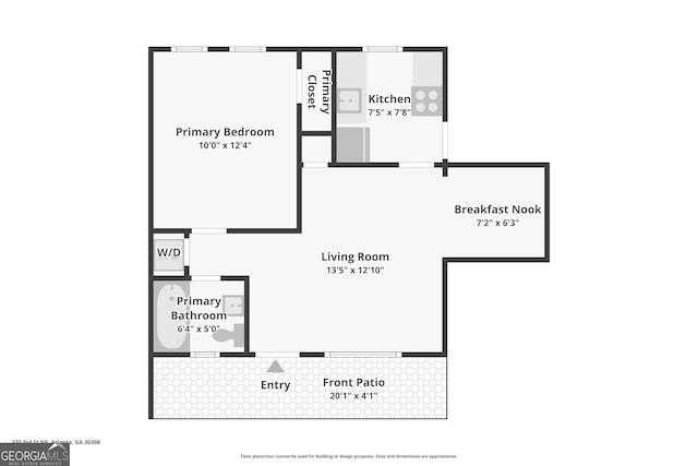 330 3rd St NE Apt 1, Atlanta, GA 30308 - view of room layout