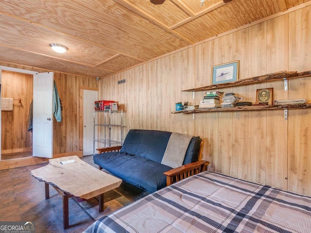 721 Dial Rd, Blue Ridge, GA 30513 - living area with wood ceiling and wooden walls