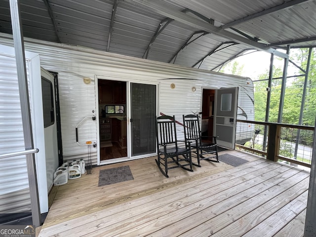 22 Nob Hill Rdg, Cleveland, GA 30528 - view of wooden terrace