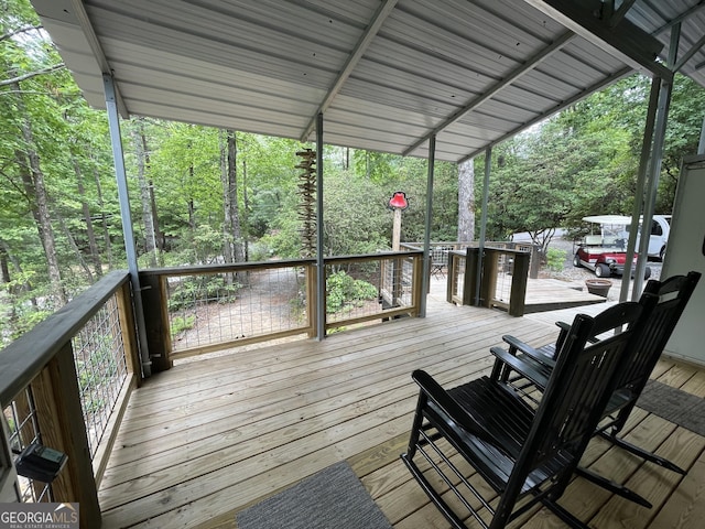 22 Nob Hill Rdg, Cleveland, GA 30528 - view of wooden terrace
