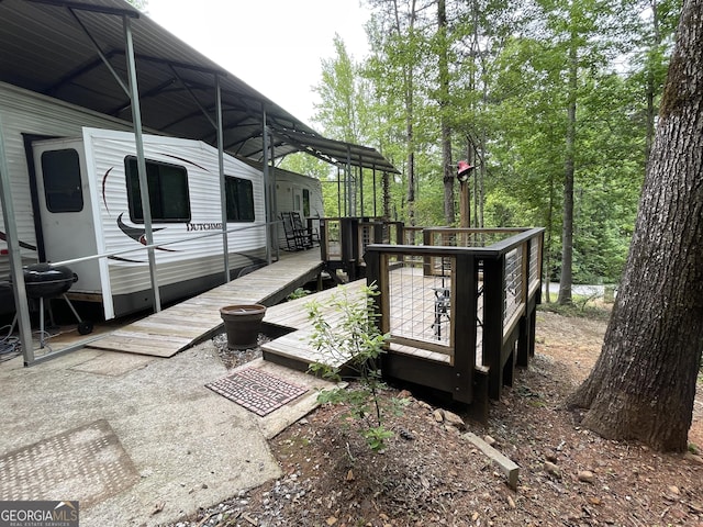 22 Nob Hill Rdg, Cleveland, GA 30528 - view of wooden terrace