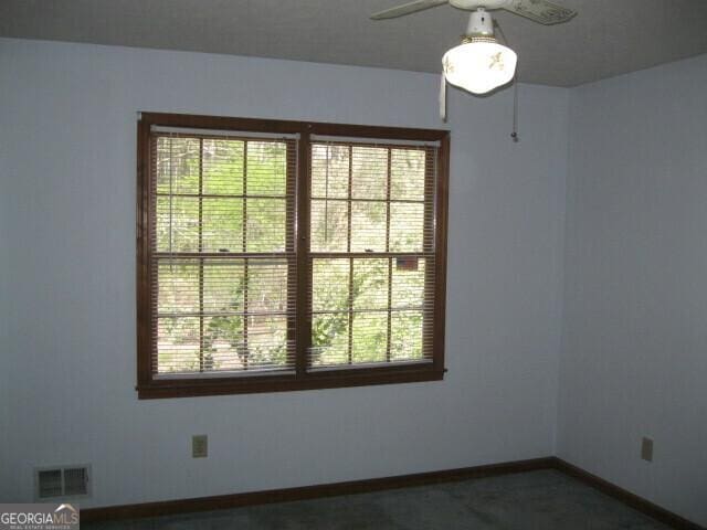 304 Tunis Rd, Mcdonough, GA 30253 - spare room with healthy amount of natural light, ceiling fan, and baseboards