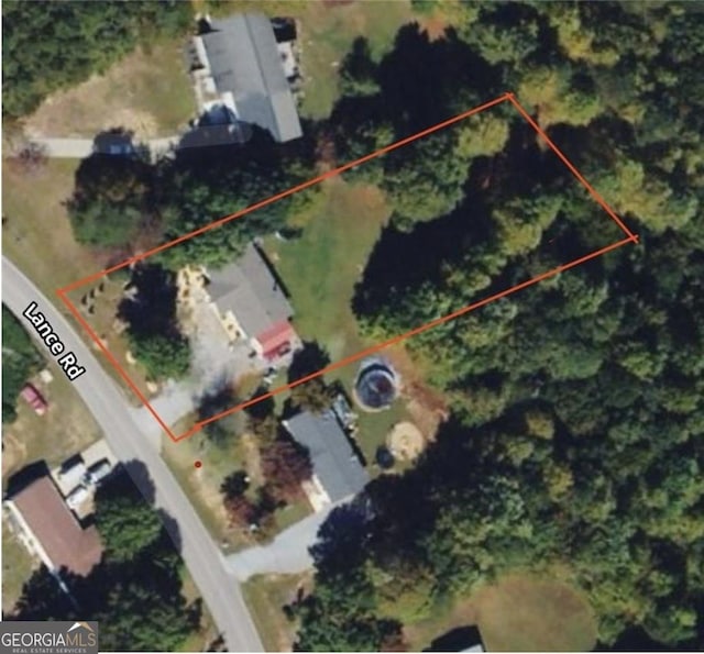 214 Lance Rd, Jasper, GA 30143 - map / location featuring property boundaries highlighted