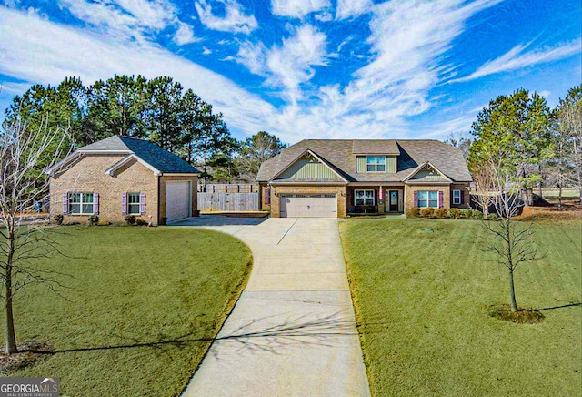 125 Kayla Ct, Locust Grove, GA 30248 - view of front facade featuring concrete driveway, brick siding, and an attached garage
