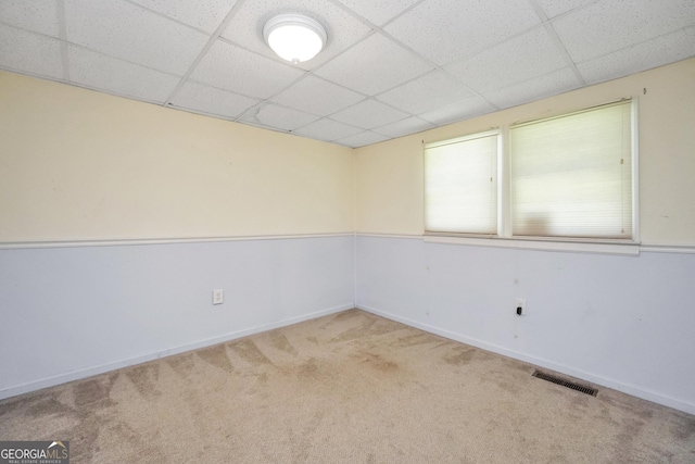 172B Hummingbird Ln, Jackson, GA 30233 - carpeted empty room featuring a drop ceiling
