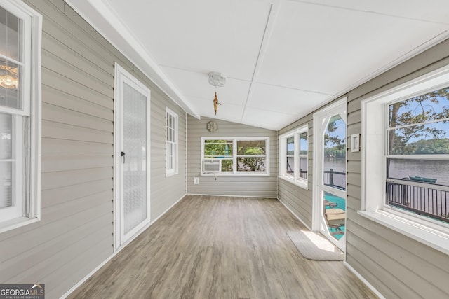 172B Hummingbird Ln, Jackson, GA 30233 - unfurnished sunroom with lofted ceiling