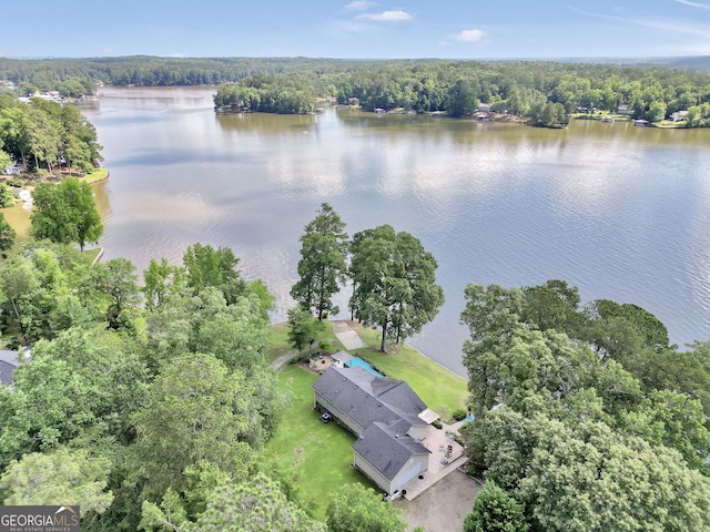 172B Hummingbird Ln, Jackson, GA 30233 - drone / aerial view of a large body of water and a forest