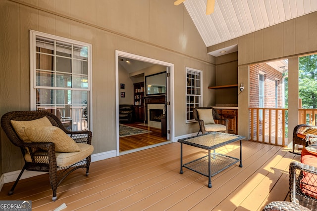 31 Bluff Mountain Dr SW, Rome, GA 30165 - sunroom with lofted ceiling