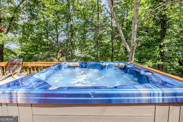 31 Bluff Mountain Dr SW, Rome, GA 30165 - view of swimming pool with a hot tub