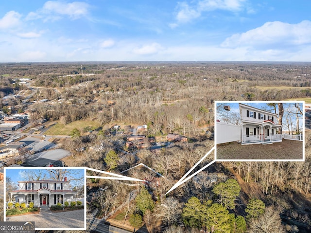 209 Athens St, Jefferson, GA 30549 - aerial overview of property's location featuring property parcel outlined