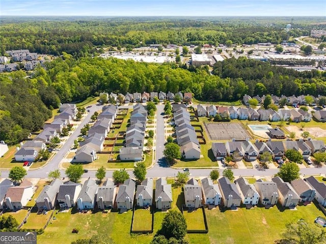 11151 Aliyah Dr, Hampton, GA 30228 - aerial view of residential area featuring a forest