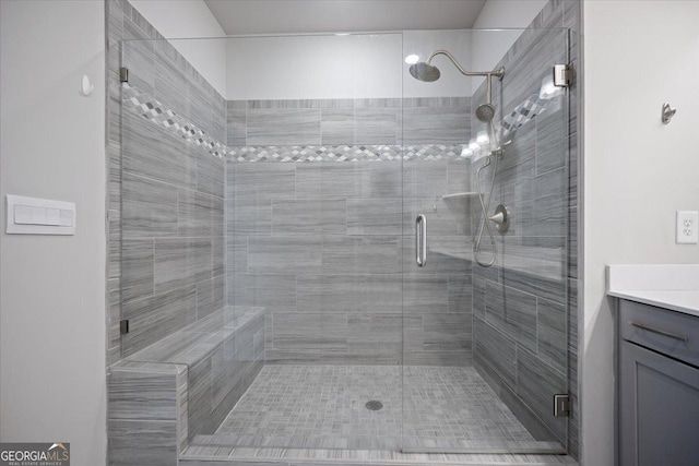 1505 Slopeside Loop, Smyrna, GA 30082 - bathroom featuring a stall shower and vanity