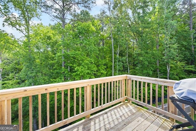 312 Deer Run Dr, Dallas, GA 30132 - wooden terrace with area for grilling