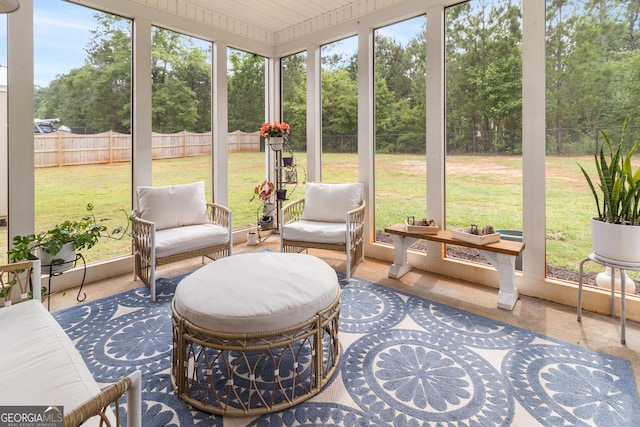 152 Jackson Dr, Forsyth, GA 31029 - sunroom / solarium with outdoor lounge area and view of scattered trees