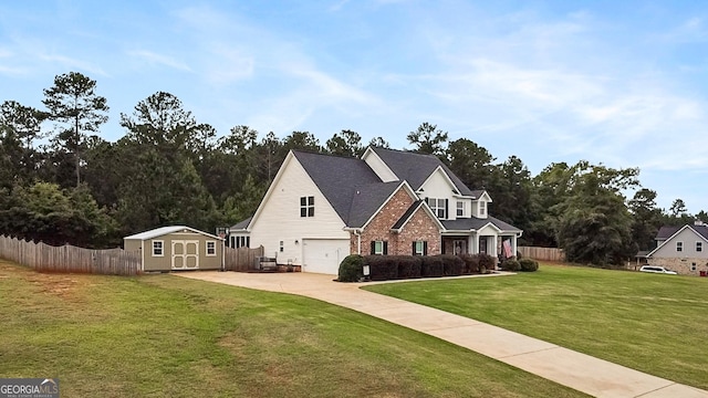 152 Jackson Dr, Forsyth, GA 31029 - view of front facade featuring concrete driveway, a garage, and brick siding