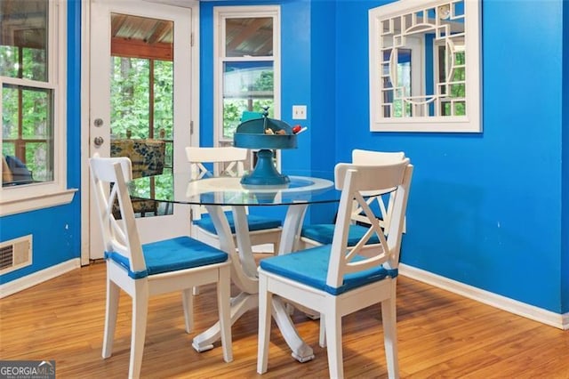 141 Mills Creek Path, Hiram, GA 30141 - dining space with baseboards and wood finished floors