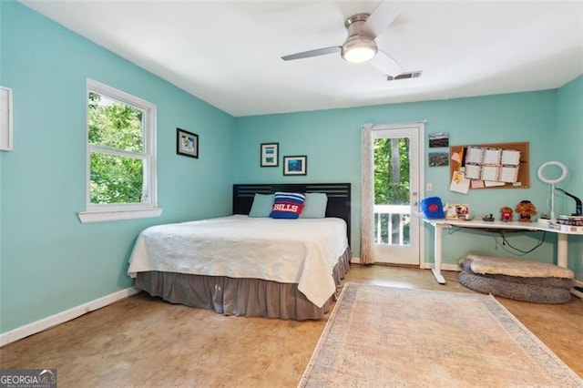 141 Mills Creek Path, Hiram, GA 30141 - bedroom featuring baseboards and ceiling fan