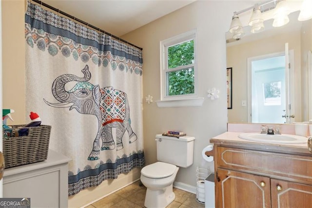 141 Mills Creek Path, Hiram, GA 30141 - bathroom with vanity and tile patterned flooring