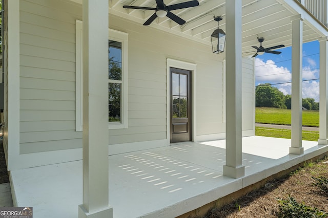 621 Arthur St, Lagrange, GA 30241 - porch with ceiling fan