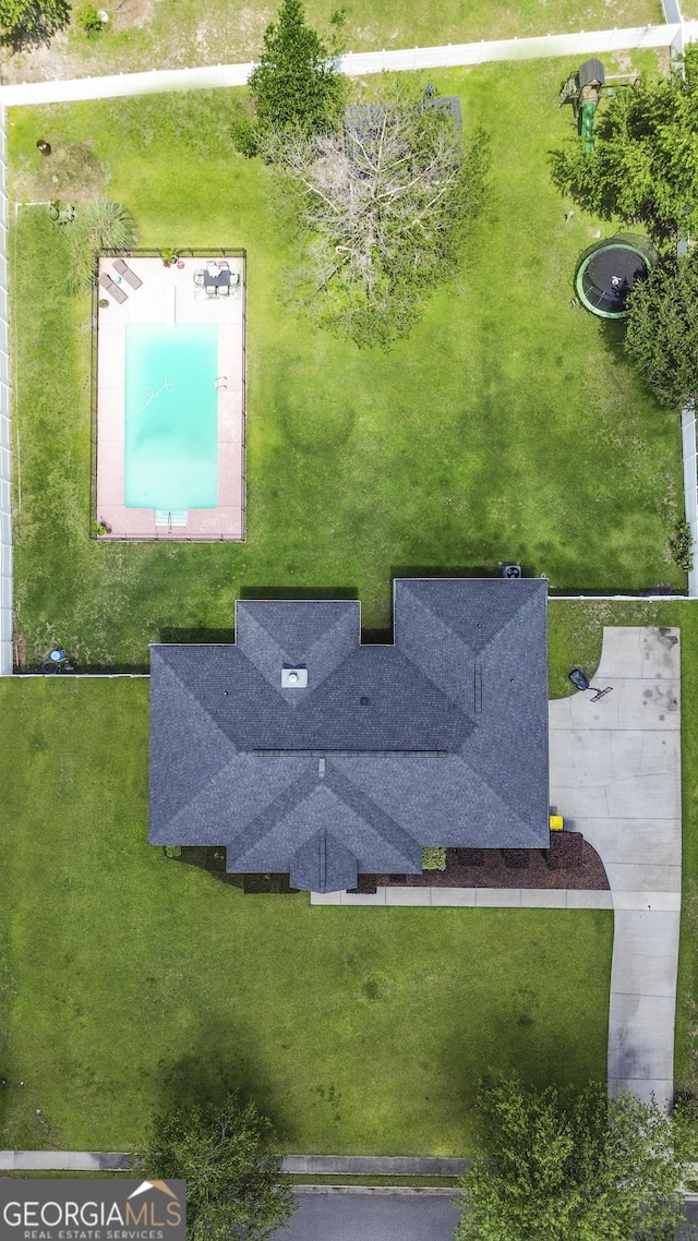 510 Braves Field Dr, Guyton, GA 31312 - aerial view of a pool area