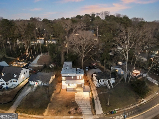 1045 Shepherds Ln NE, Atlanta, GA 30324 - aerial view at dusk
