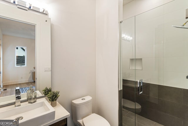 1045 Shepherds Ln NE, Atlanta, GA 30324 - full bath featuring a shower stall and vanity