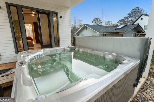 1045 Shepherds Ln NE, Atlanta, GA 30324 - wooden deck with a hot tub