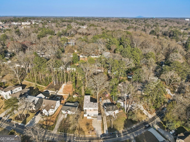1045 Shepherds Ln NE, Atlanta, GA 30324 - aerial overview of property's location featuring nearby suburban area