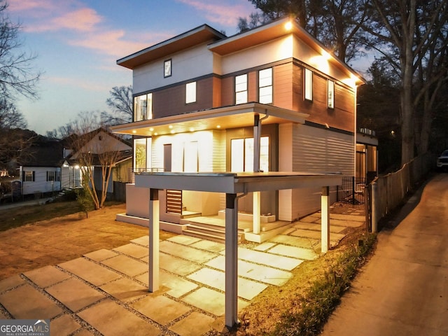 1045 Shepherds Ln NE, Atlanta, GA 30324 - rear view of property with stucco siding