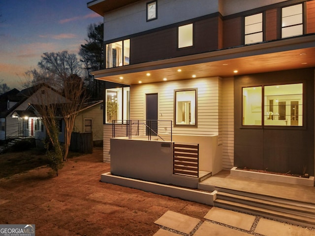 1045 Shepherds Ln NE, Atlanta, GA 30324 - view of back of property at dusk