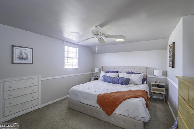 74 Hollis Hts, Newnan, GA 30263 - carpeted bedroom featuring baseboards and ceiling fan