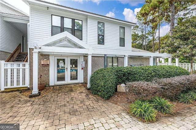 2510 Demere Rd Unit 7, Saint Simons, GA 31522 - view of front of home with french doors