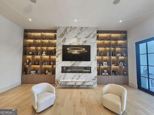 245 Traditions Dr, Alpharetta, GA 30004 - wine cellar featuring built in features, wood finished floors, and recessed lighting