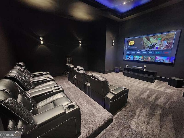 245 Traditions Dr, Alpharetta, GA 30004 - cinema room with carpet and baseboards