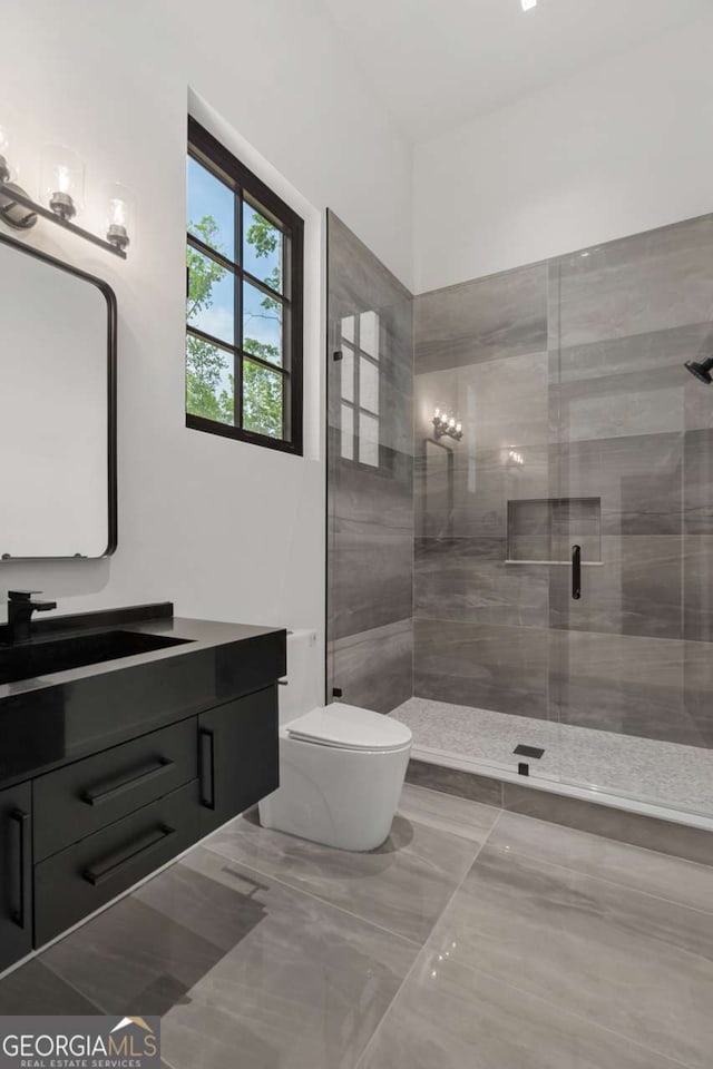 245 Traditions Dr, Alpharetta, GA 30004 - full bath featuring vanity and a shower stall