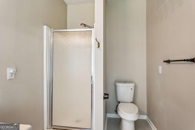 99 Rainwater Ln, Dallas, GA 30157 - full bath with a stall shower and toilet