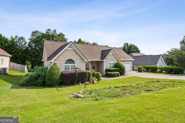 99 Rainwater Ln, Dallas, GA 30157 - view of front of home with concrete driveway and a garage